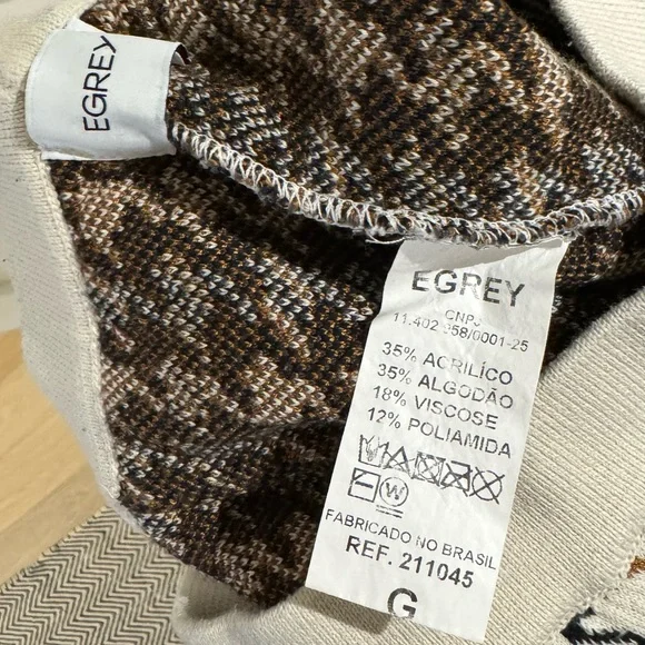 Egrey Stretch Patterned pants - Picture 4 of 6